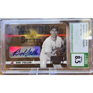 Vintage 2003 Donruss Signature Series Legends of Summer Autographs Bob Feller
